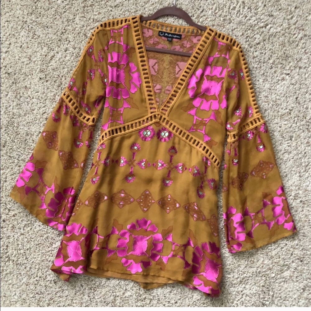 Barcelona Minidress in Old Gold